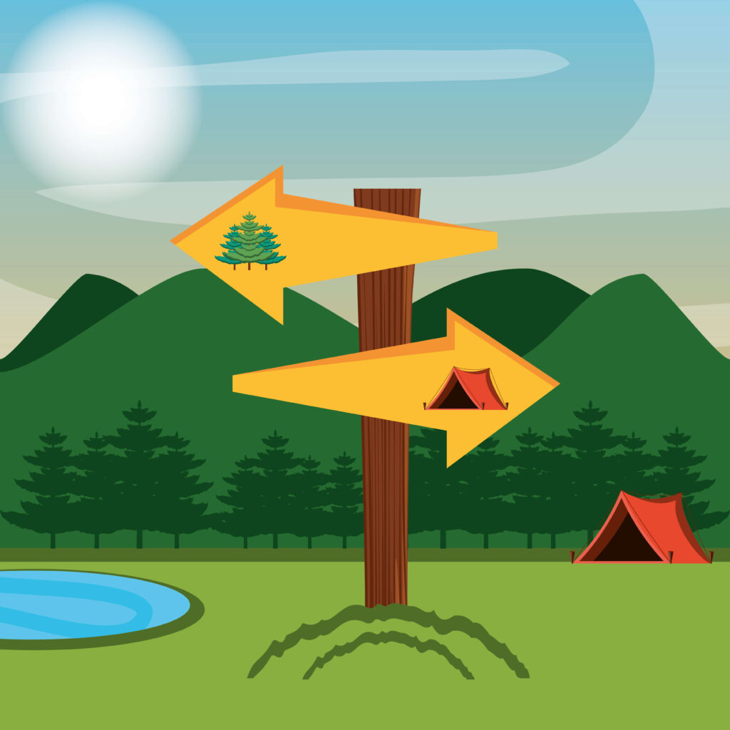 emplacement spacieux nature